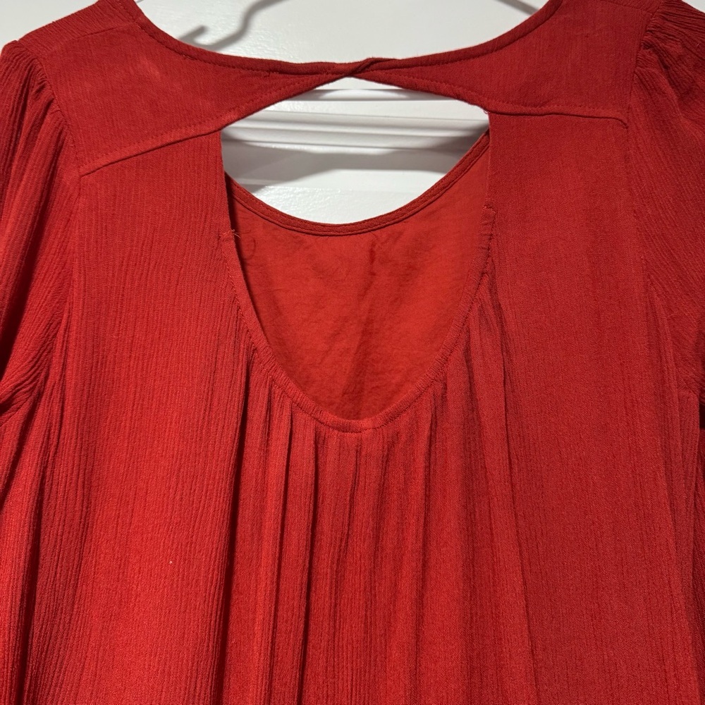 Altar'd State Red Embroidered Tunic - Picture 6 of 12